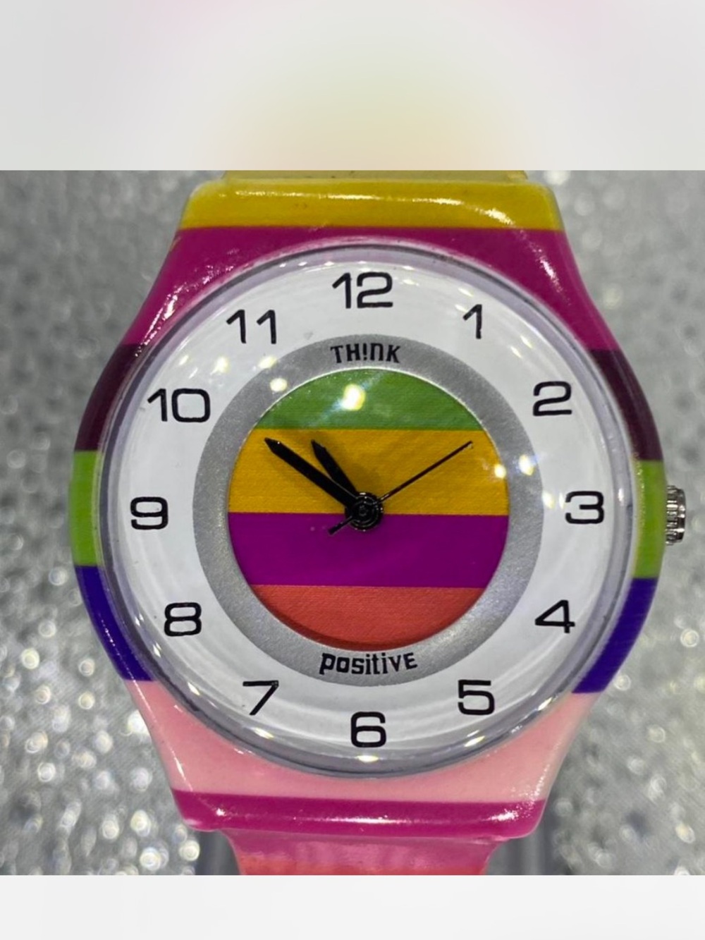 *** Think Positive ^^^ Colorblock Watch - Multicolor *** Inspirational ***